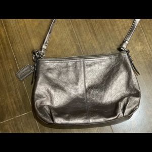 Metallic Coach purse